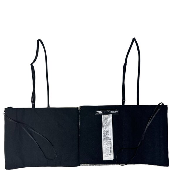 Zara Shimmery Multi-Color Stone Crop Top XS Blogger Favorite Festival Clubwear - Picture 6 of 11